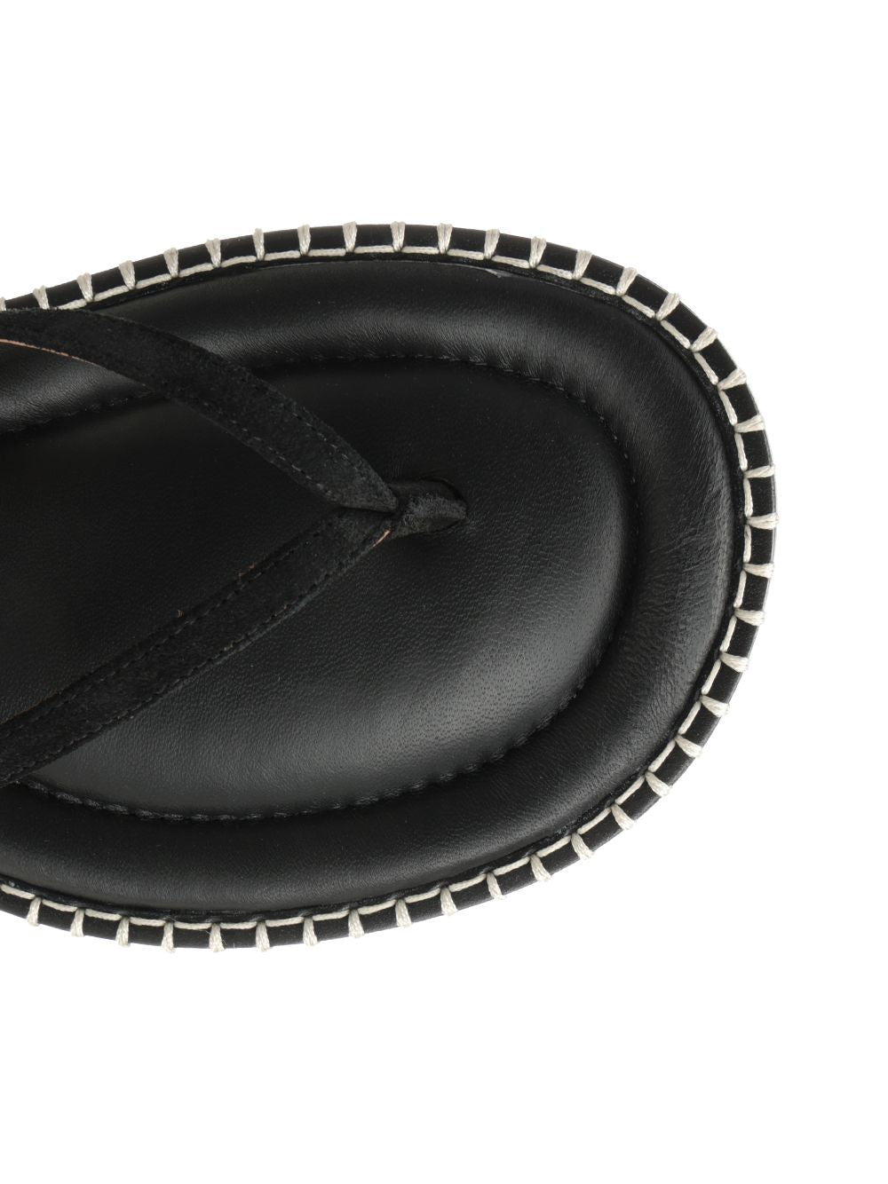 Dries Van Noten Leather Flip-Flops Scarpe basse - Nero | 592da1995b91696653f94c81711afcbc2588b1c3