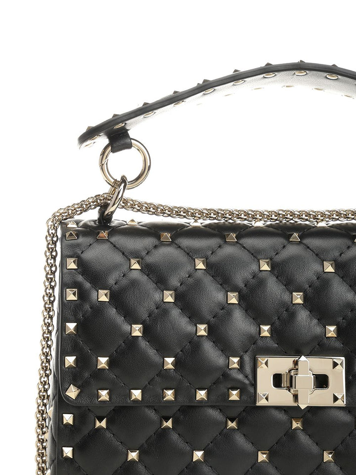 Valentino Garavani Rockstud Spike Shoulder Bags - Nero | 541d47f661a017b8a8e91b9db66c4b379aded16f