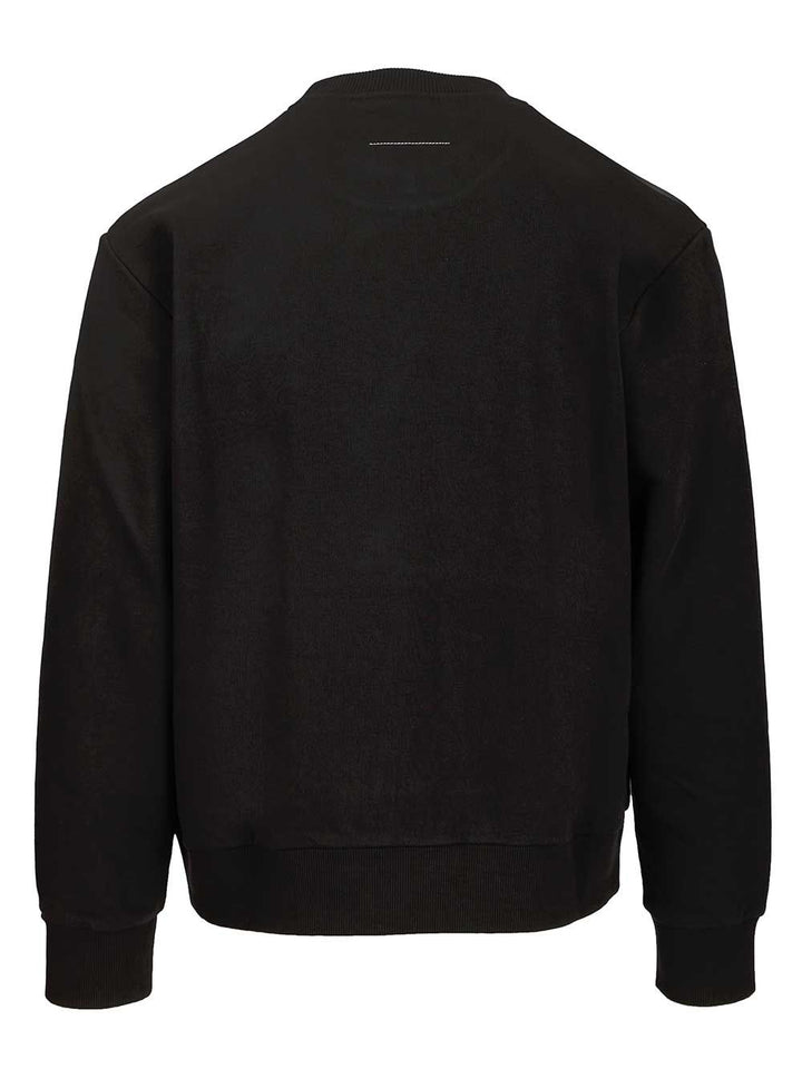Mm6 Maison Margiela Spray Print Sweatshirt Sweatshirts - Nero | 3f24b790d4aada5b47c34055de7f81e40cb0baca