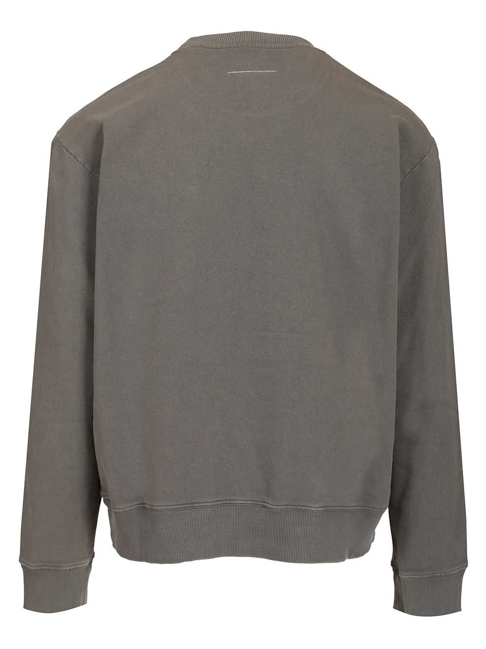 Mm6 Maison Margiela Cotton Sweatshirt Sweatshirts - Grey | 7ba3efea8b7898a987546d0d423a01f5be4524dd