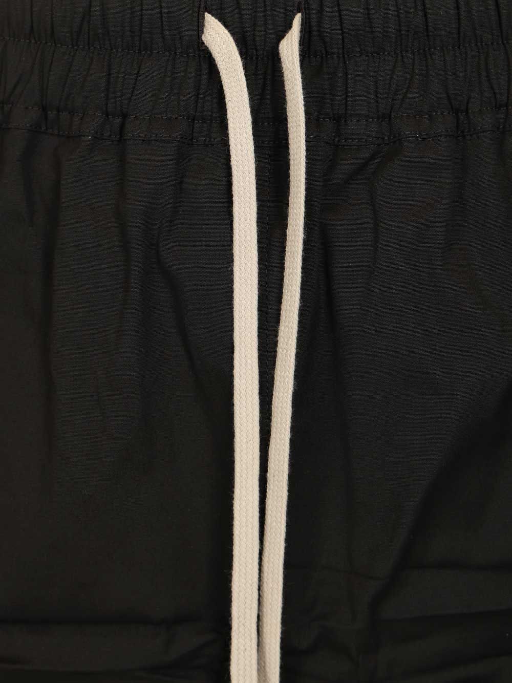 Rick Owens Stretch Cotton Boxer Trousers - Nero | 3bbe01376cbfa5a8971fe8d9cec7173aaf0f5908