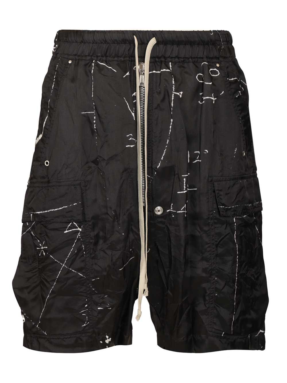 Rick Owens Cargobela Shorts Trousers - Nero | 23ce28cc66a90d87ebaf683ff01e0e7c56f671ec