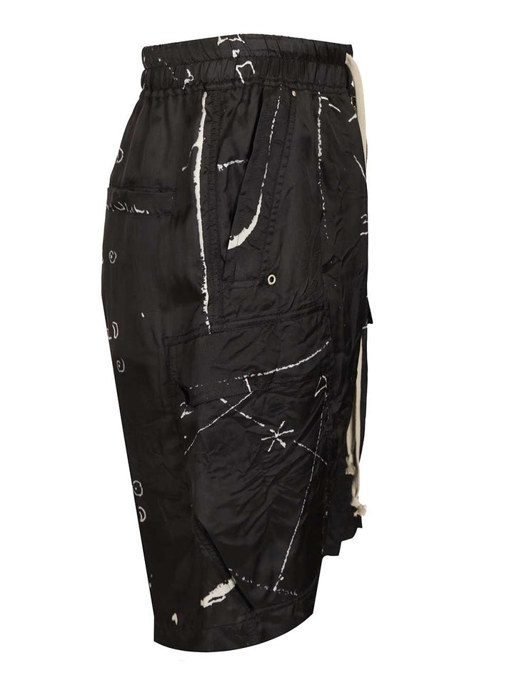 Rick Owens Cargobela Shorts Trousers - Nero | 69bf3dfdb5c86dfa951c2718f99e65a1704d1643