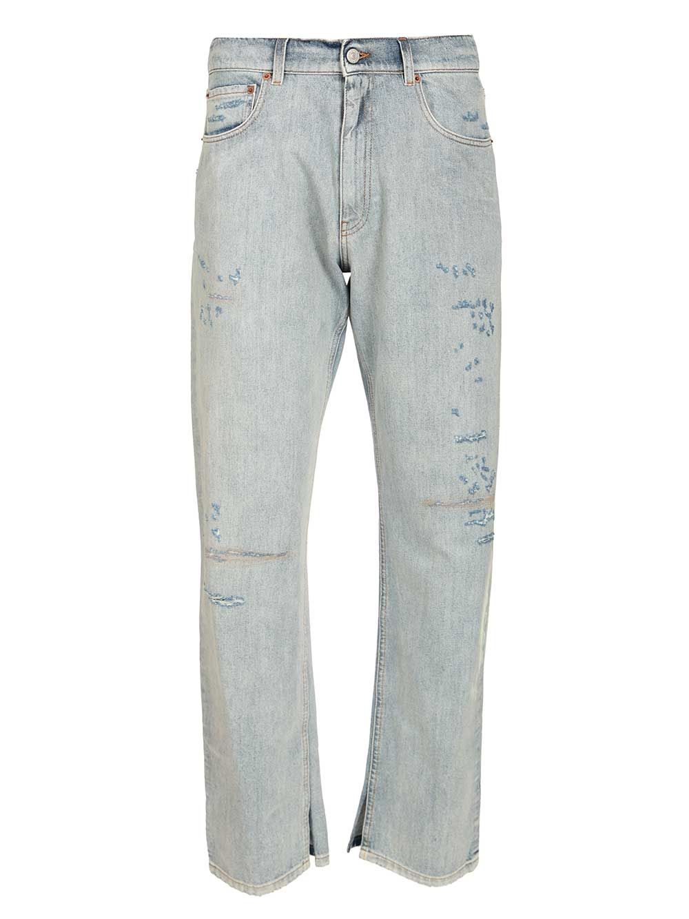 Mm6 Maison Margiela Regular Fit Jean Jeans - Light blue | d5edbb91d46a879ddc46c056ede9bf532d353d6b
