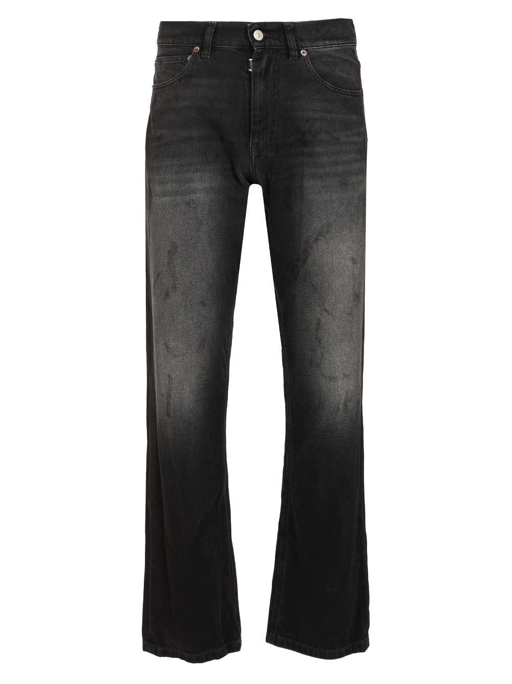 Mm6 Maison Margiela Straight-Leg Jeans - Nero | 5ec011b7f1e1dff80501cd6cf20a1fe81c561db8