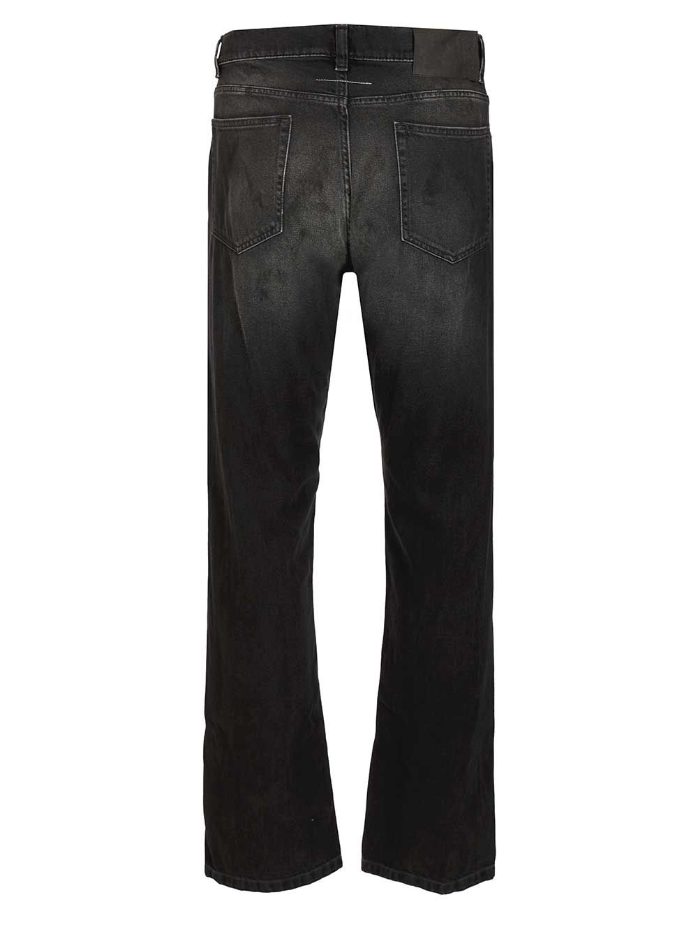 Mm6 Maison Margiela Straight-Leg Jeans - Nero | 920c0906104583ce8fef6ef9d19bbfd1f0f472e6