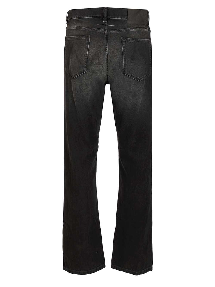 Mm6 Maison Margiela Straight-Leg Jeans - Nero | 920c0906104583ce8fef6ef9d19bbfd1f0f472e6