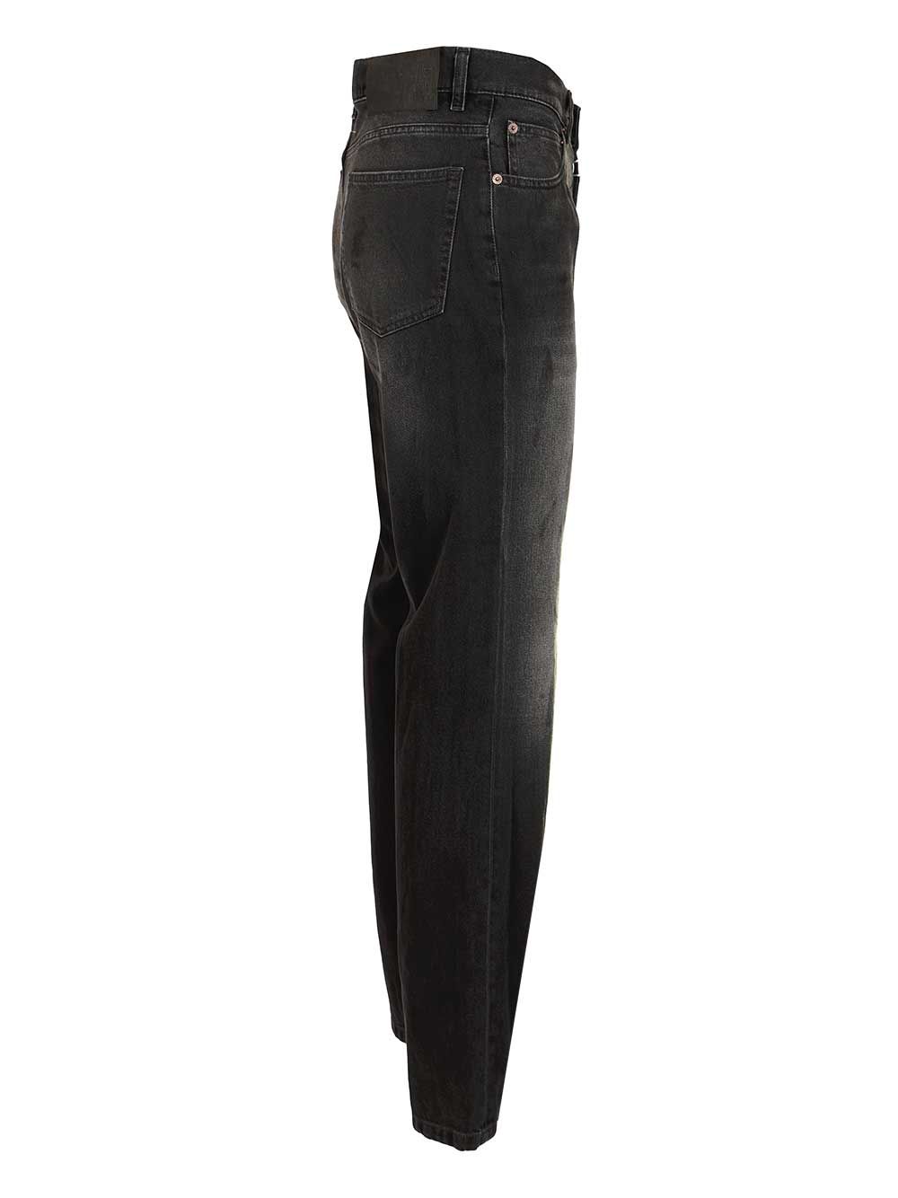 Mm6 Maison Margiela Straight-Leg Jeans - Nero | 77dce2a2750b848d740ebb9edcfbd67d4fb884b2