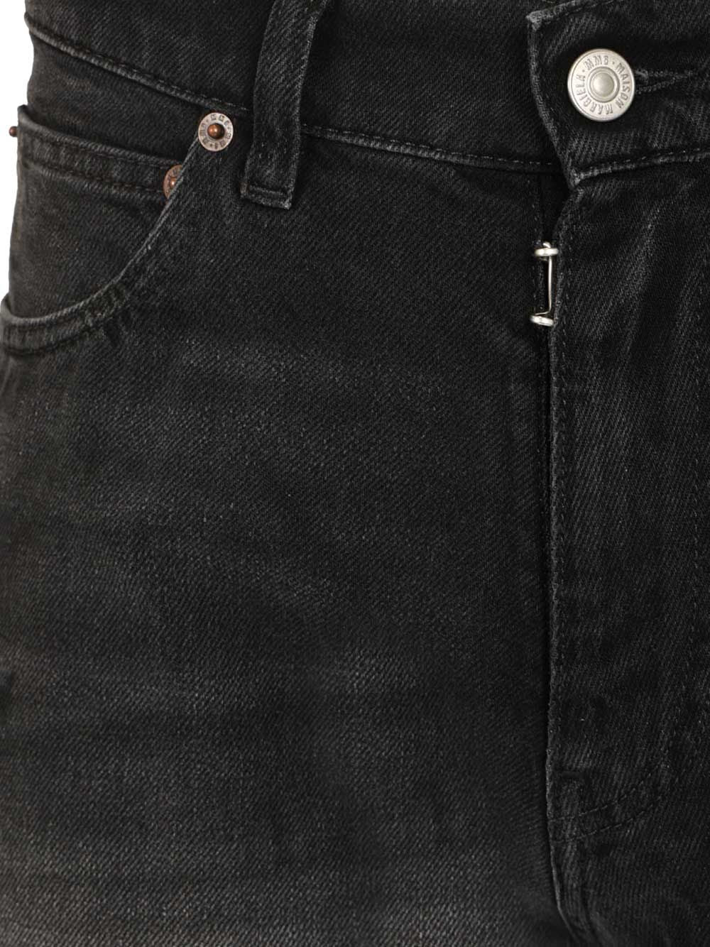Mm6 Maison Margiela Straight-Leg Jeans - Nero | 04981f6d9377fd9cf31f090a0e62bde4efd7ebea