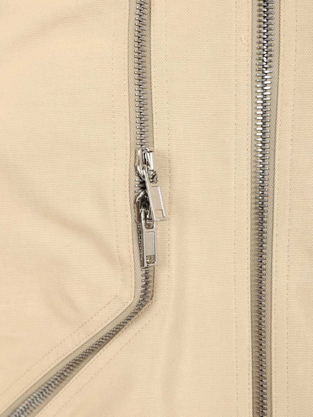 Rick Owens Heizer Flight Jacket In Organic Cotton Giacche - Beige | 285a6554509cd567ac398de123444cd89b69139c