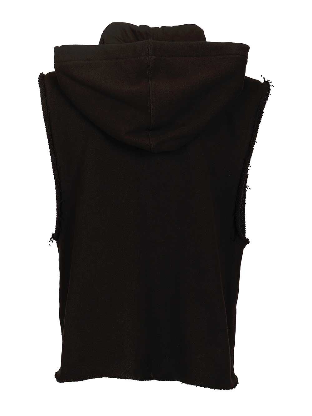 Rick Owens Cotton Jersey Vest Sweatshirts - Nero | dc3b3e8b2705298ce0ebc5f4d41a626156678a44