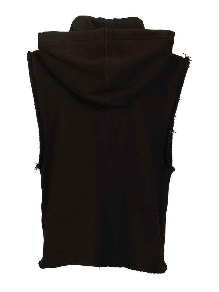Rick Owens Cotton Jersey Vest Sweatshirts - Nero | dc3b3e8b2705298ce0ebc5f4d41a626156678a44