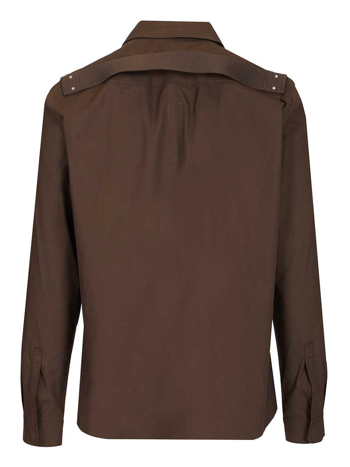 Rick Owens Fogpocket Outershirt Shirts - Marrone | 07f17ef1e825e1e4198b5a417b2f7f7c4d0cccb2