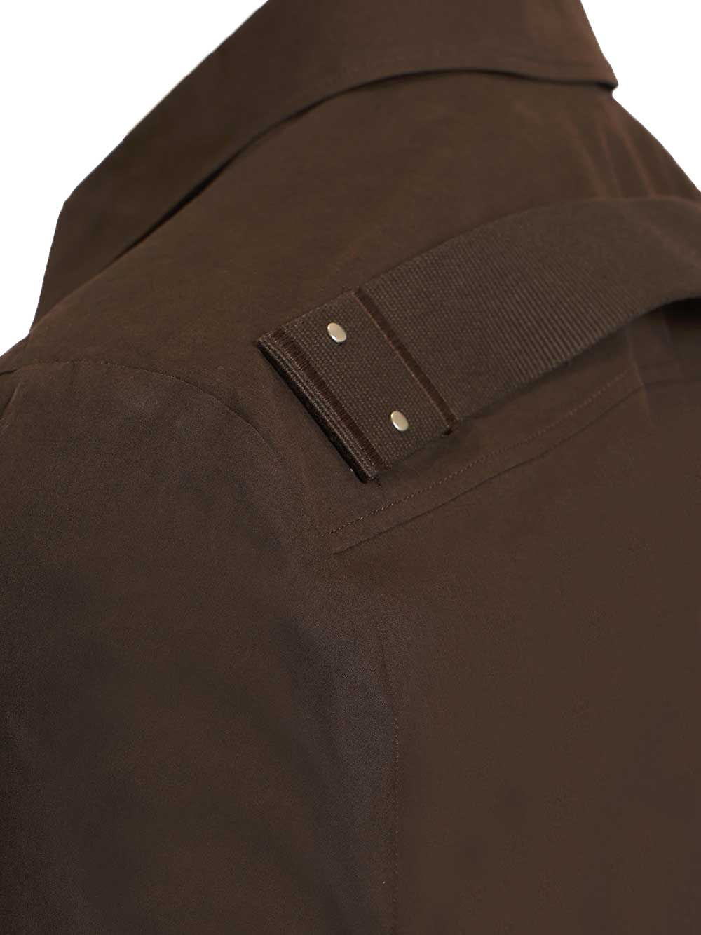 Rick Owens Fogpocket Outershirt Shirts - Marrone | 01db8ec97c07b9aefbc4b9b51bdac21304d1fbd9