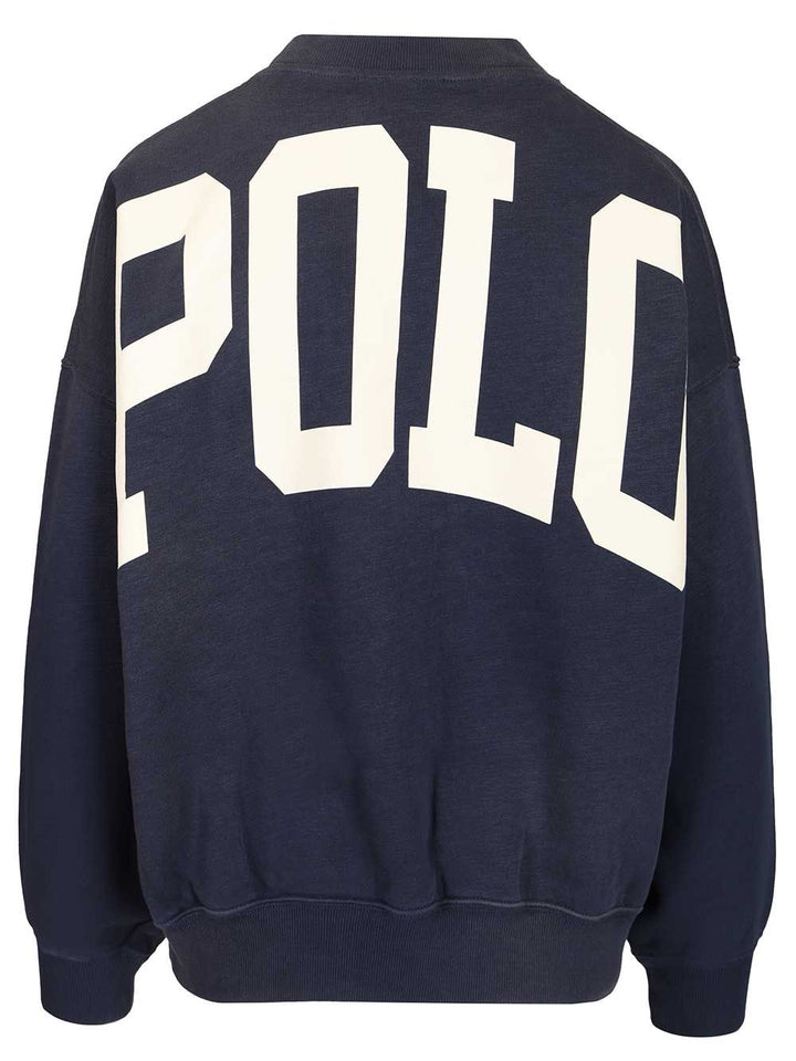 Polo Ralph Lauren Oversized Sweatshirt Sweatshirts - Blu | f338e62cbeaa01faae15d24248af819600c6464c