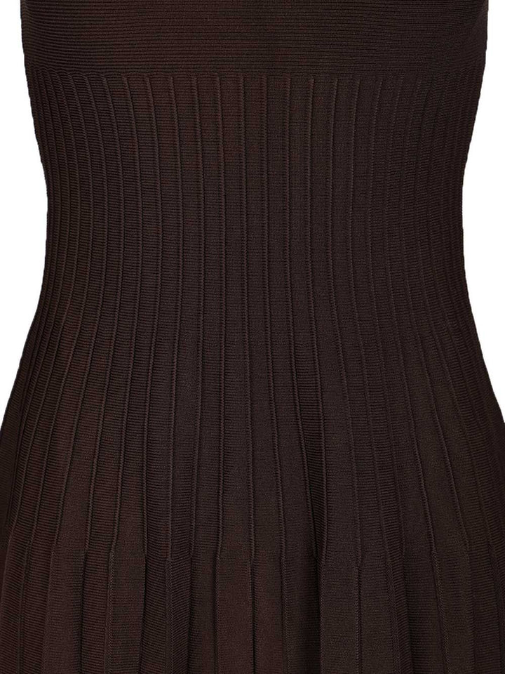 Staud Midi Elyse Midi Dress Abiti - Marrone | 238236f488367ac1f09c2863f5068a161982bf7a