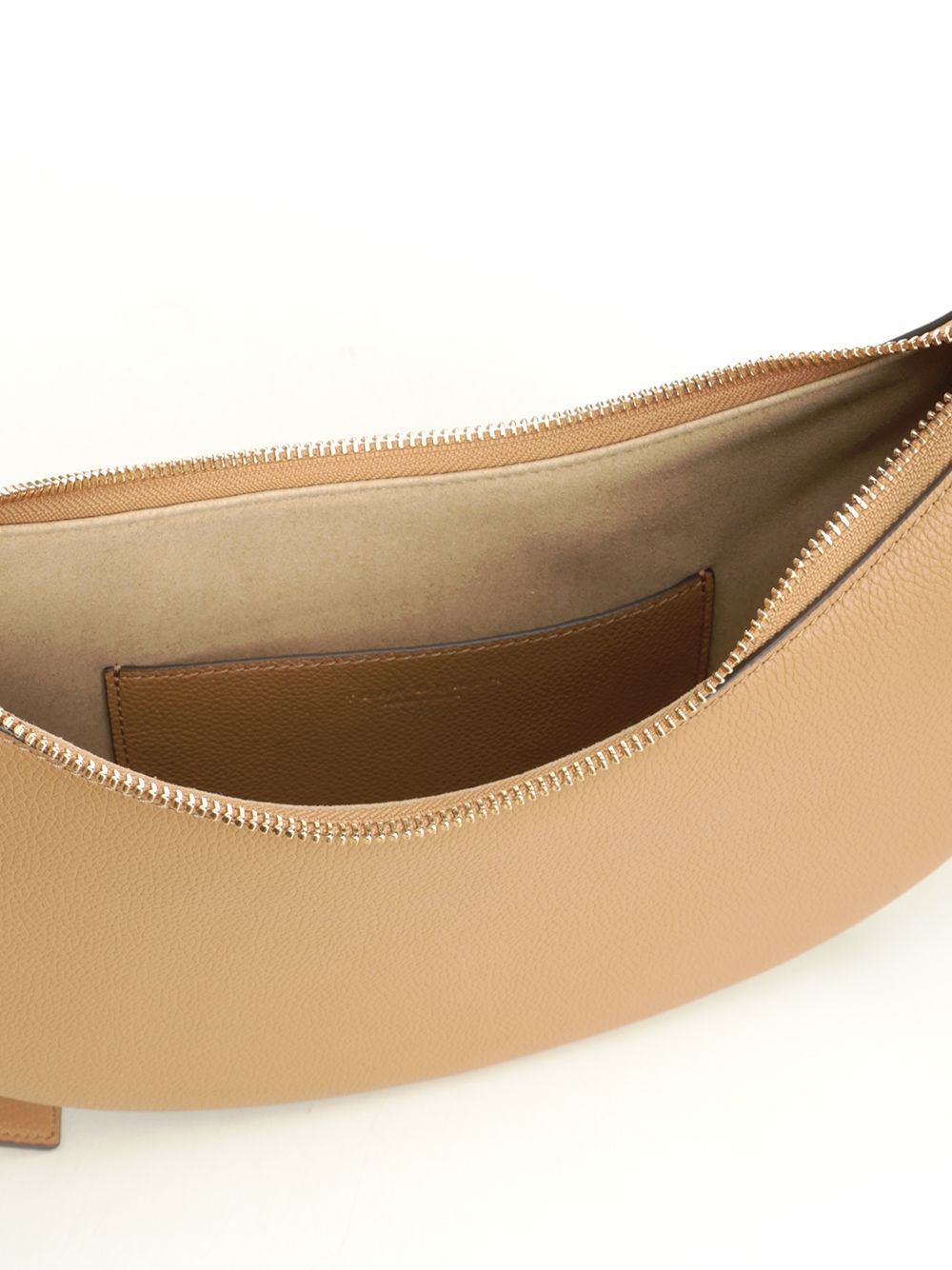 Tory Burch Romy Half Moon Bag Shoulder Bags - Marrone | f2834539a665046496b4fdb394b88a40426a5af7