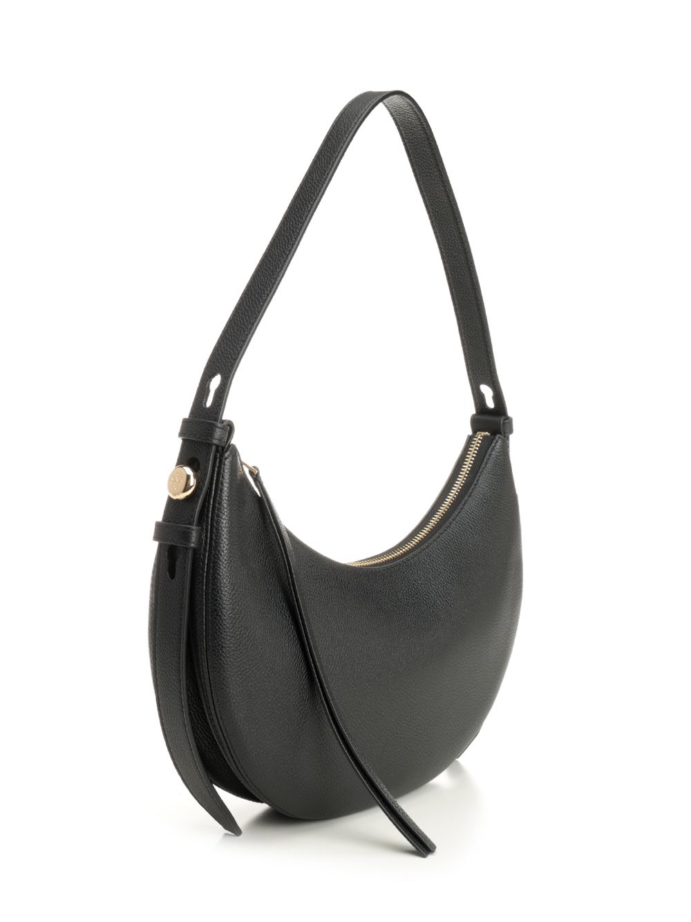 Tory Burch Romy Half Moon Bag Shoulder Bags - Nero | 18e9cb3ed7cb0d6ed935887afcc759a7160447ac