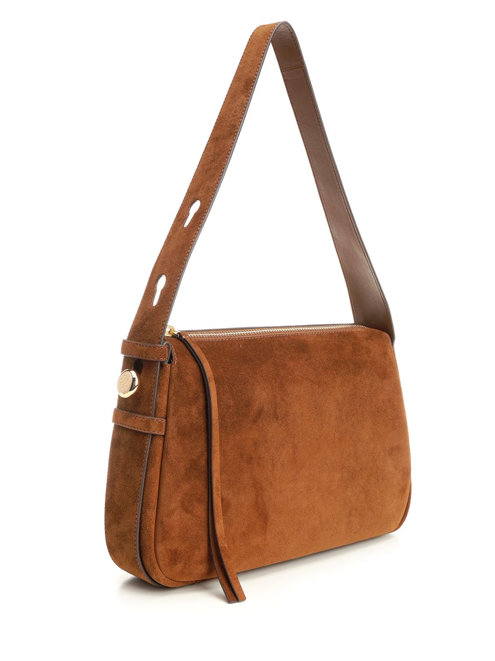 Tory Burch Romy Suede Shoulder Bag Shoulder Bags - Beige | c13b74595de9464a1ae20a769bebb43bb04bbe88