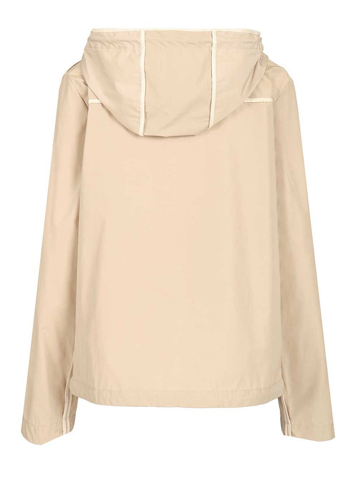 Moncler Sarracenia Hooded Jacket Giacche - Beige | 2b81ffd5ea6d9bea11ac1ad736e5c4d36f11cde0