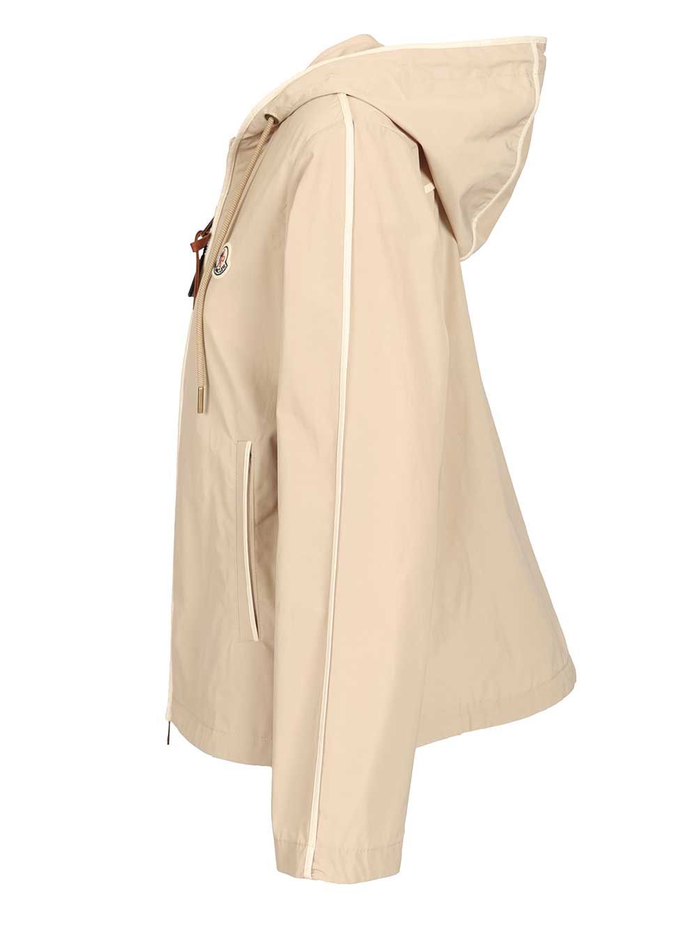 Moncler Sarracenia Hooded Jacket Giacche - Beige | 0864b4e0c1cd35bf1e4c4e545864fad8a9cce89a