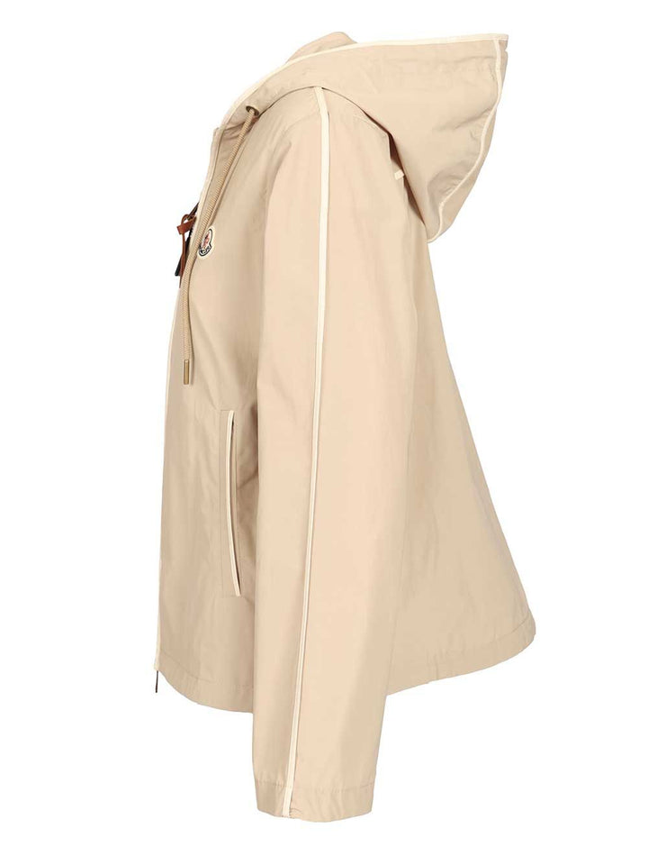 Moncler Sarracenia Hooded Jacket Giacche - Beige | 0864b4e0c1cd35bf1e4c4e545864fad8a9cce89a