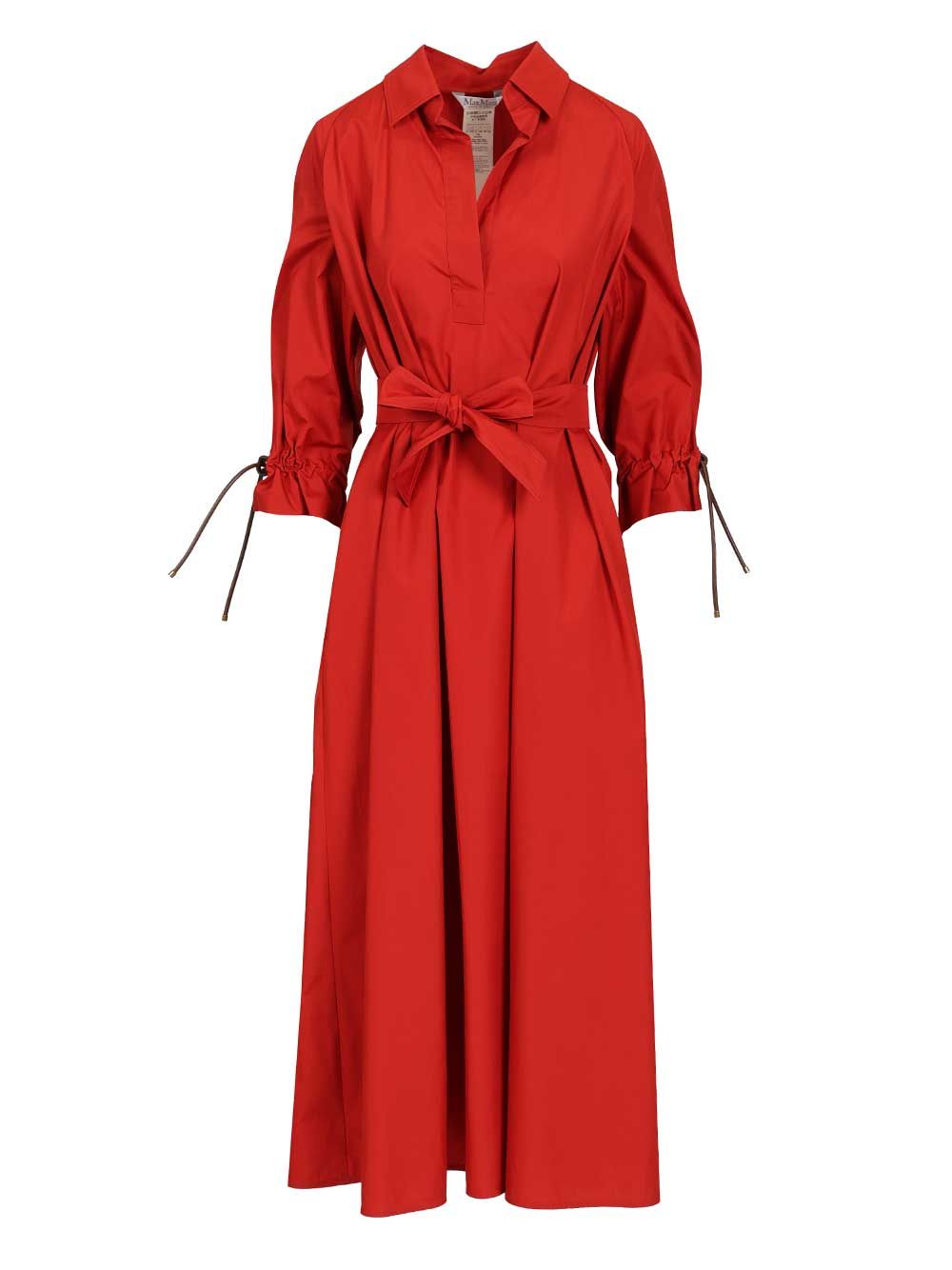 Max Mara Oversized Dress Abiti - Rosso | 42ff64a9cde8a6590a54a360873b32e70b656870
