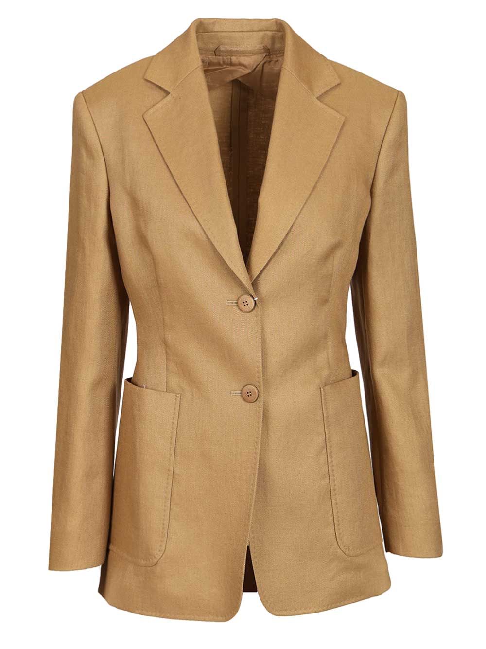 Max Mara Linen Blazer Giacche - Beige | 3c35517ecf23f86ca88e72038813a76f384eeaca