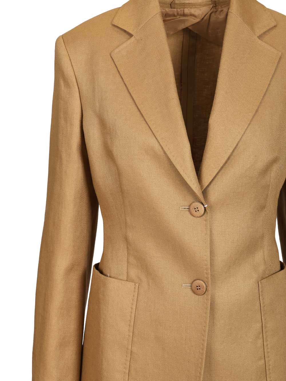 Max Mara Linen Blazer Giacche - Beige | 2fc7b9dde69cdfe5ce81bf92ee9c73cc844a4a5c