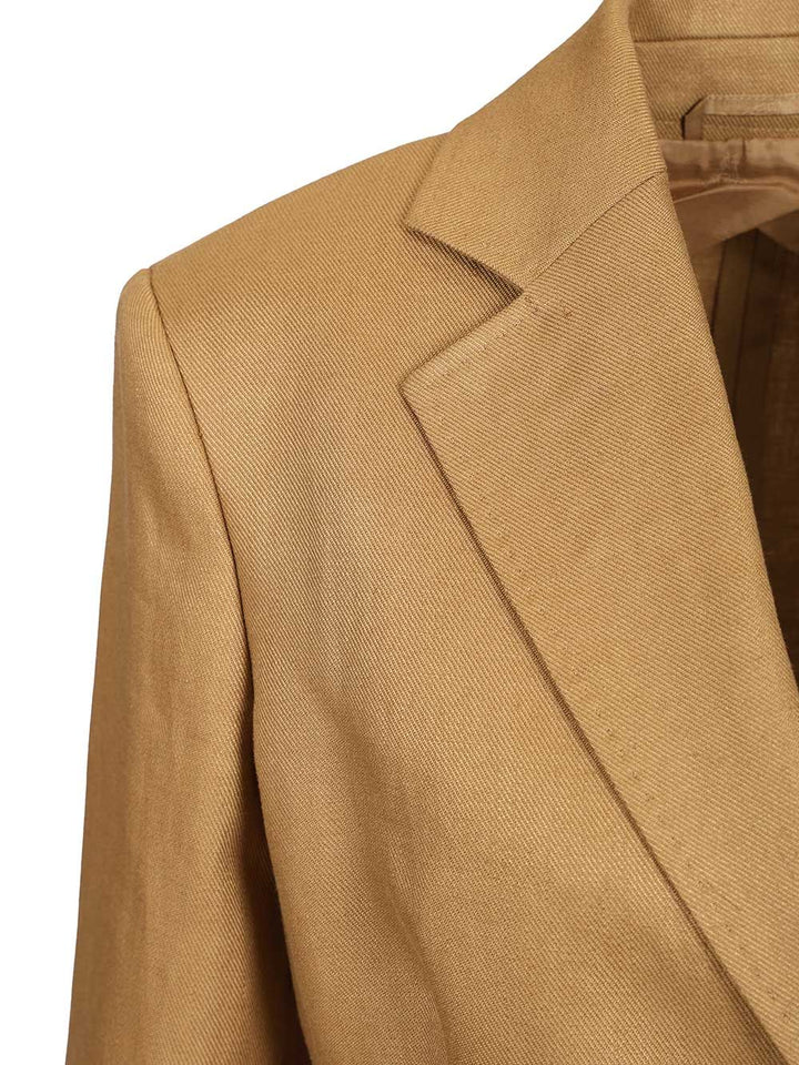 Max Mara Linen Blazer Giacche - Beige | 83814d4ae0614140ab7734d39b9f1f9257af96af