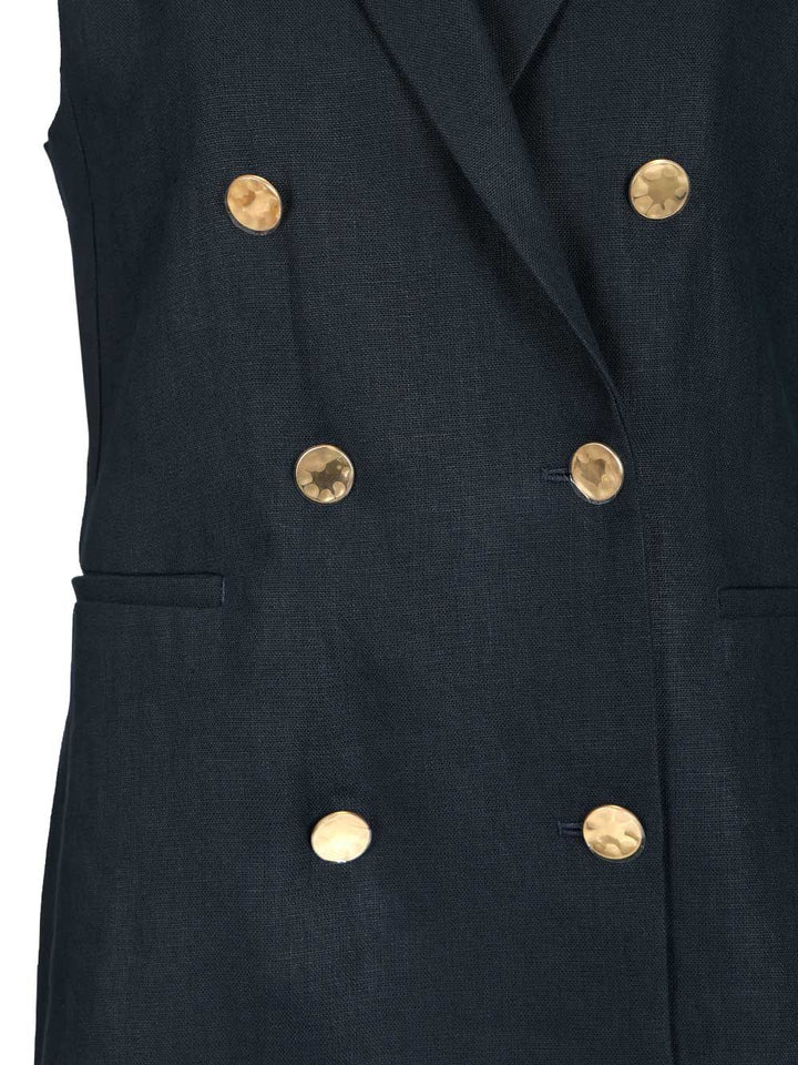 'S Max Mara Double-Breasted Vest Giacche - Blu | 6560a936eacf22ea6eca7b740a679cc6522d1a9b