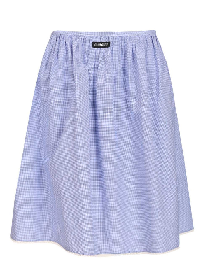 Miu Miu Gingham Skirt Gonne - Multicolor | 4b0c0dba3b4e4d729500da706246049cfde2210b