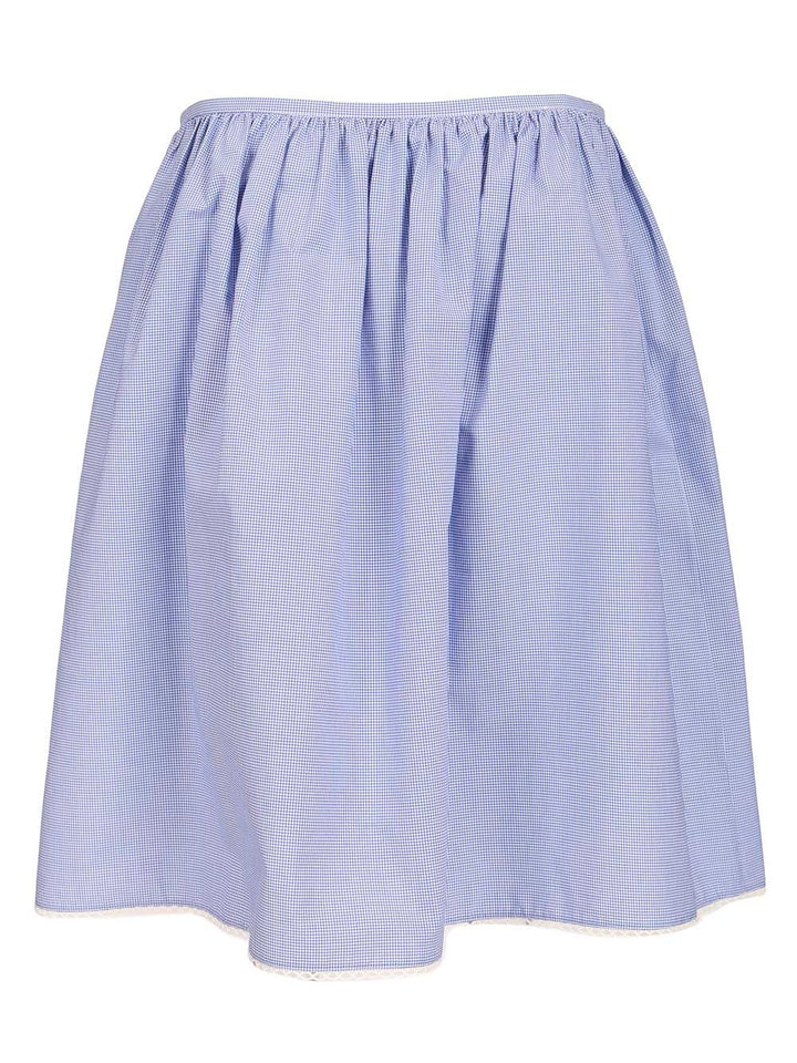 Miu Miu Gingham Skirt Gonne - Multicolor | e9768fc3005fa6e8f3fa3ddf006e4b3900ec3f62