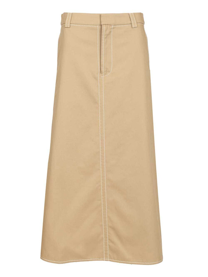 Ami Long A-Line Skirt Gonne - Beige | 1a239a4554227d4d04352595d7808e9a29e8bb96