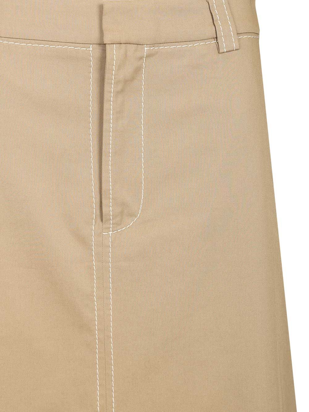 Ami Long A-Line Skirt Gonne - Beige | a7e0b4e9f841408f3987467bd4529c24fd53d3df