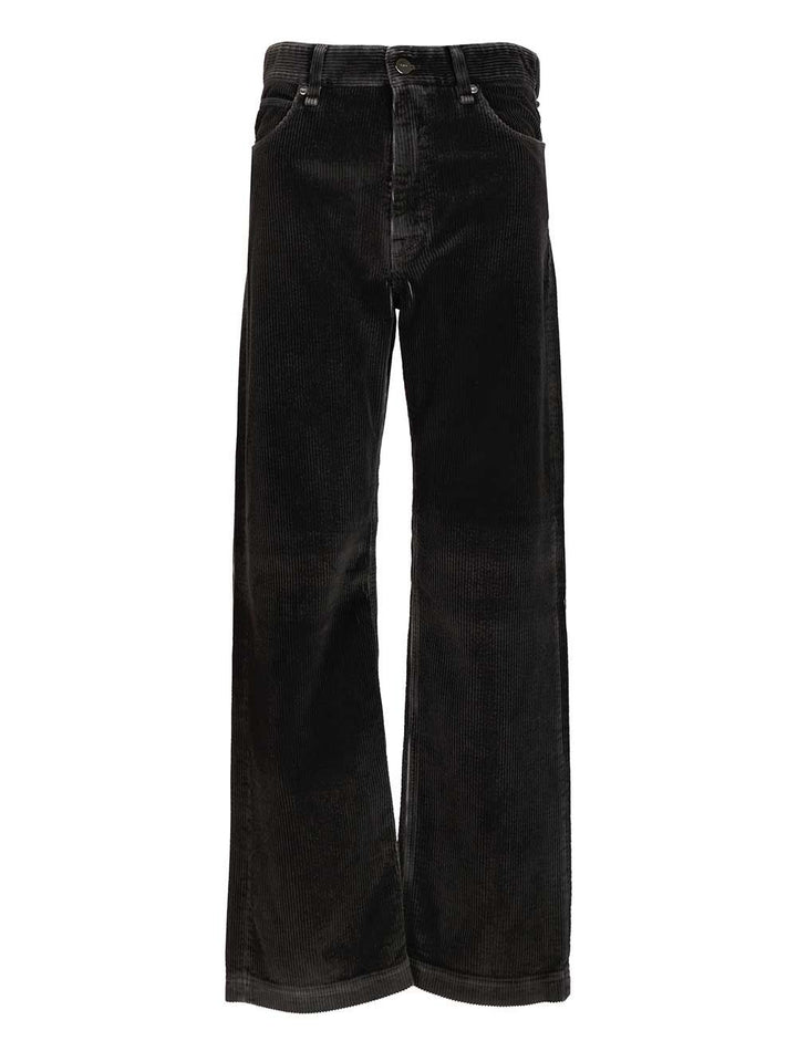 Fendi Corduroy Trousers Jeans - Nero | bad37a696ad1ec1a54d661c4411f72aa60f424f3