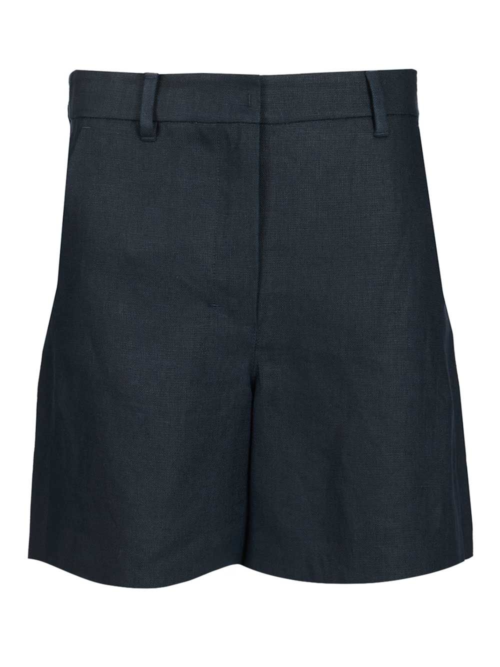 'S Max Mara Party Shorts Trousers - Blu | 282fc0e1868f051989ea21ad643fc7c9fabc86c0