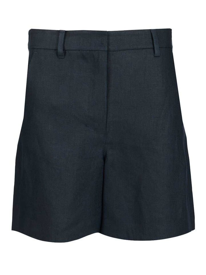 'S Max Mara Party Shorts Trousers - Blu | 282fc0e1868f051989ea21ad643fc7c9fabc86c0