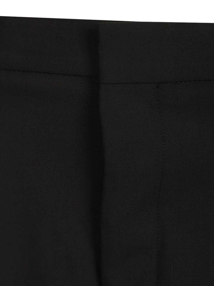 Ami Wide-Leg Bermuda Shorts Trousers - Nero | 9c5e6680ea7d5d79c48c76797999089475454e4b