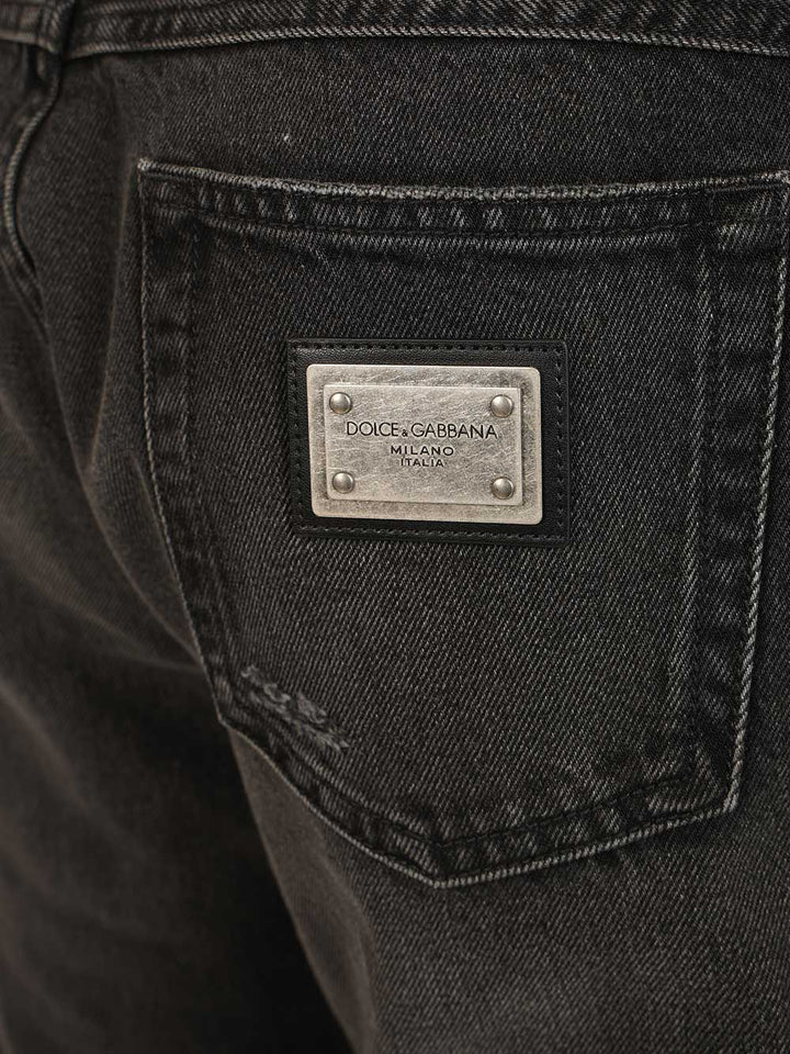 Dolce & Gabbana Regular-Fit Jeans - Nero | 9d1fe1c9e7a005fbfb806b1b6dec30772b73a8ac