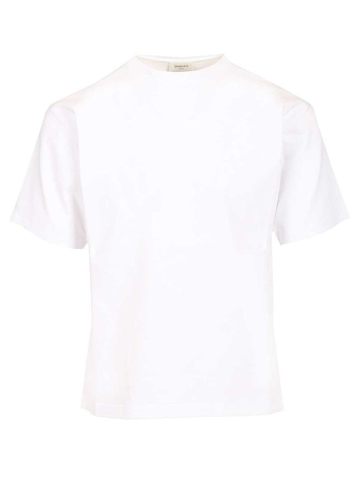 Saint Laurent Cassandre T-Shirt - Bianco | 109c1bc7579af894074b0b099d00ba72d36e3b5f