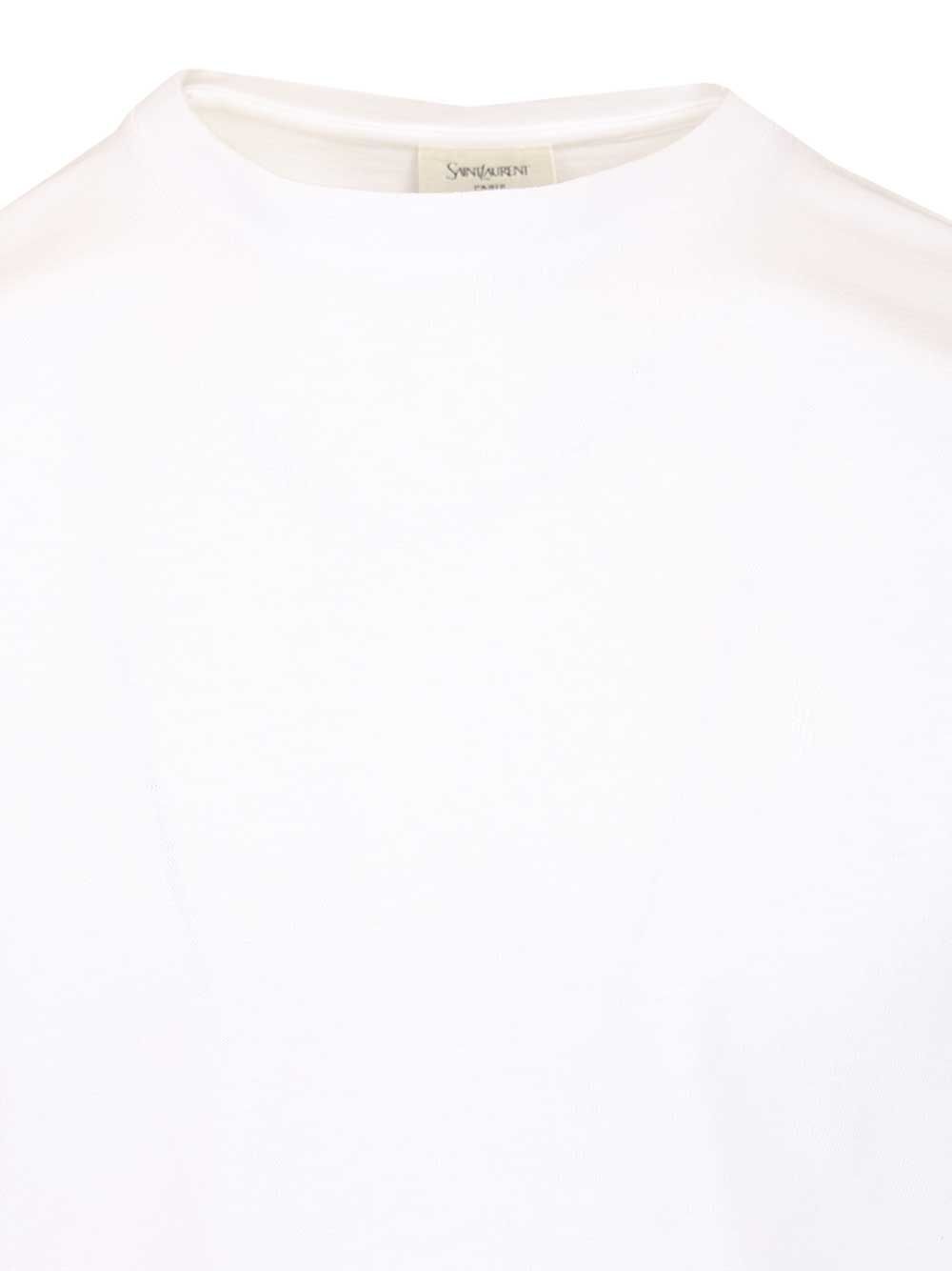 Saint Laurent Cassandre T-Shirt - Bianco | fe0e1dd9ccb1769cb990c1645400bfd39597d816