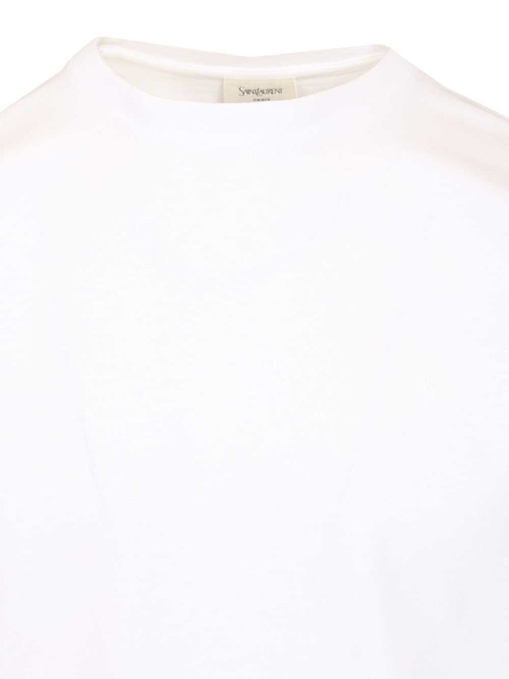 Saint Laurent Cassandre T-Shirt - Bianco | fe0e1dd9ccb1769cb990c1645400bfd39597d816