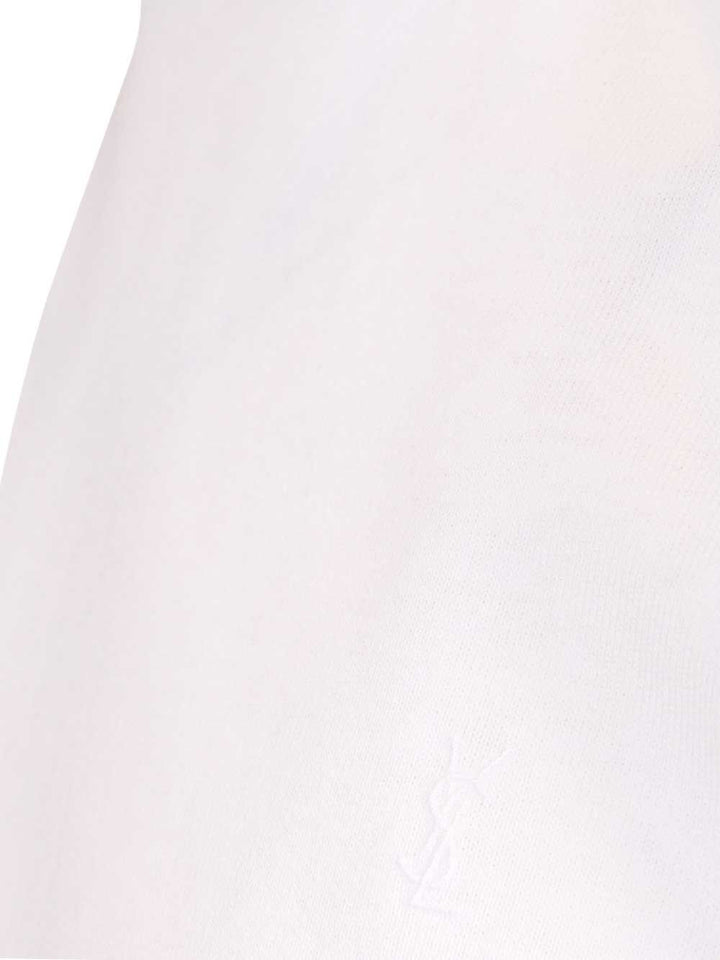 Saint Laurent Cassandre T-Shirt - Bianco | 3794d9f8b661ad8ab5c87d89a626967b2da35eb0