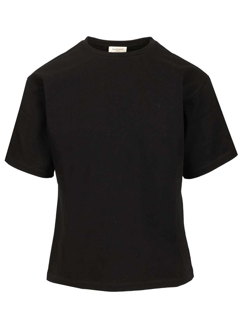 Saint Laurent Cassandre T-Shirt - Nero | 59ca056e663370a468954461c5d274506dcda26c