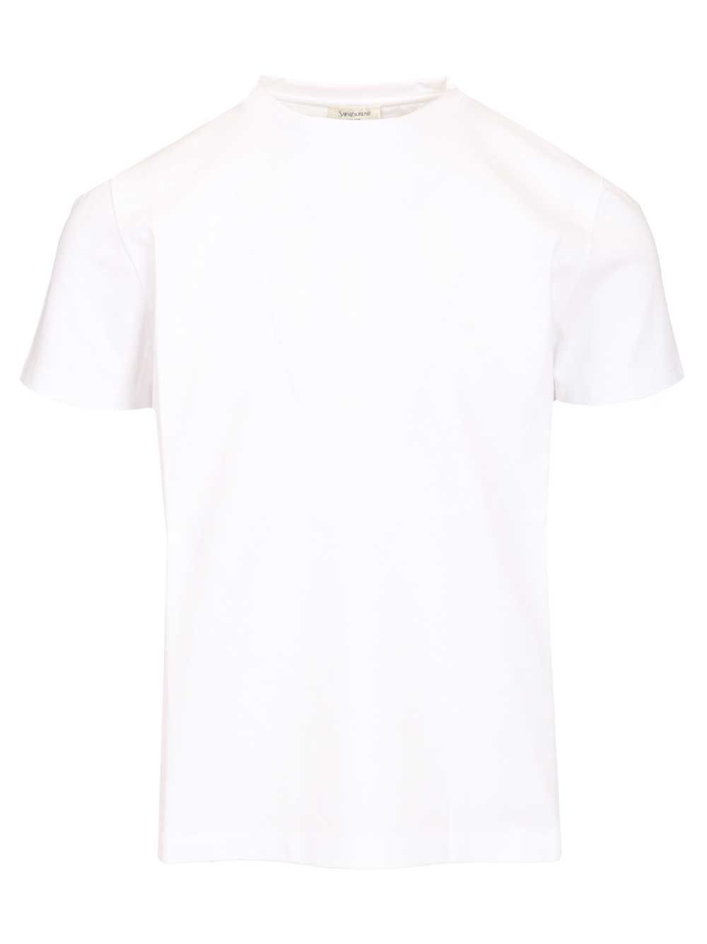 Saint Laurent Crew Neck T-Shirt - Bianco | da3feef95003f794f547e16d6ab5b356ffecc216