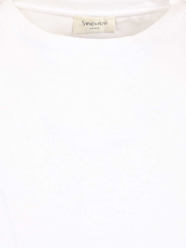 Saint Laurent Crew Neck T-Shirt - Bianco | 533e1e29850a5f443010e928a03f51eff1211249