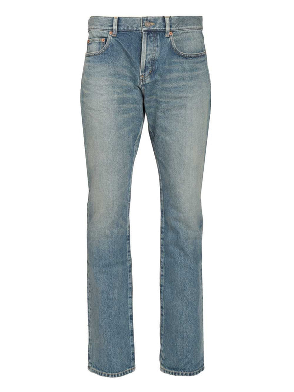 Slim Relaxed Low Rise In Blue Jeans Blu