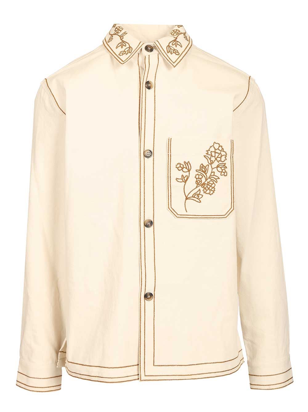 Marant Rudy Overshirt Shirts - Bianco | 19029dace3cbd988beaa3f45494872f39334fccd