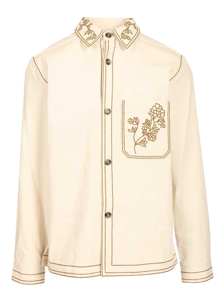 Marant Rudy Overshirt Shirts - Bianco | 19029dace3cbd988beaa3f45494872f39334fccd